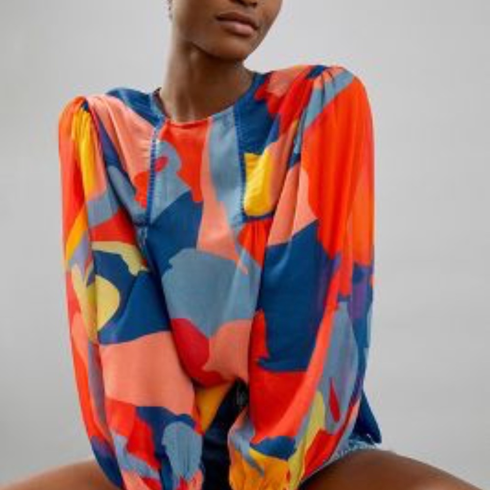 Anthropologie Miranda Peasant Blouse Small Petite [Worn Once]